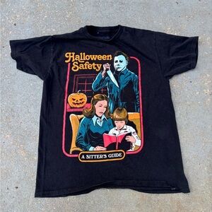 Halloween Safety Graphic Tee - Black